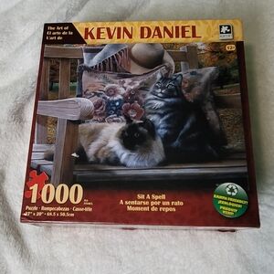 Sit a Spell cozy cat Puzzle 1000 Pieces